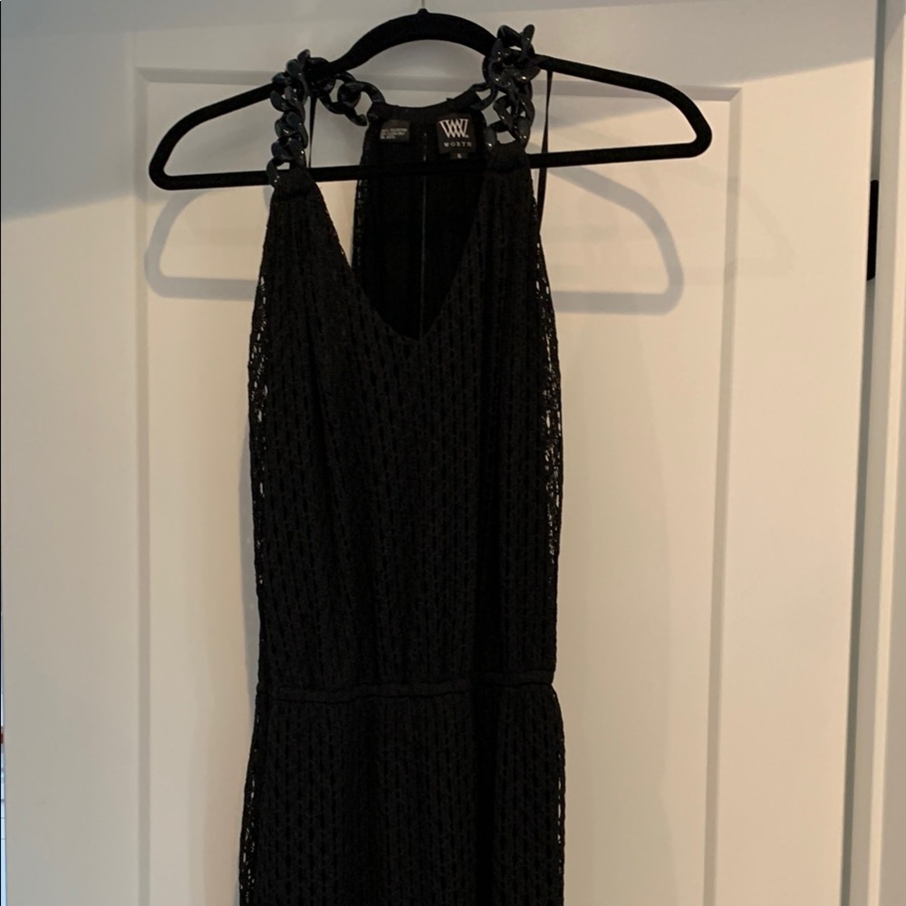Elegant Black halter Dress